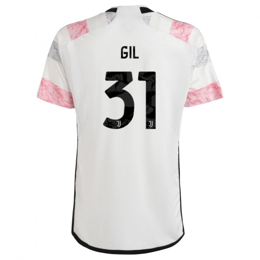 Damen Javier Gil #31 Weiß Rosa Auswärtstrikot Trikot 2023/24 T-Shirt Österreich