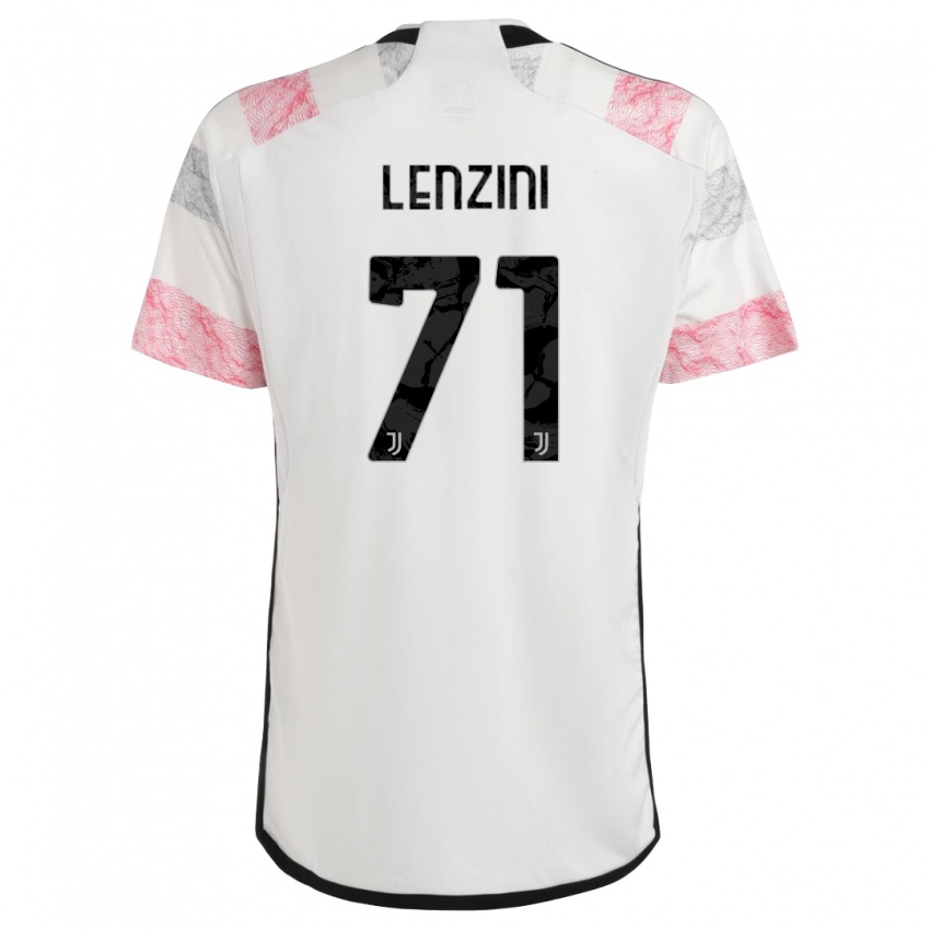 Damen Martina Lenzini #71 Weiß Rosa Auswärtstrikot Trikot 2023/24 T-Shirt Österreich