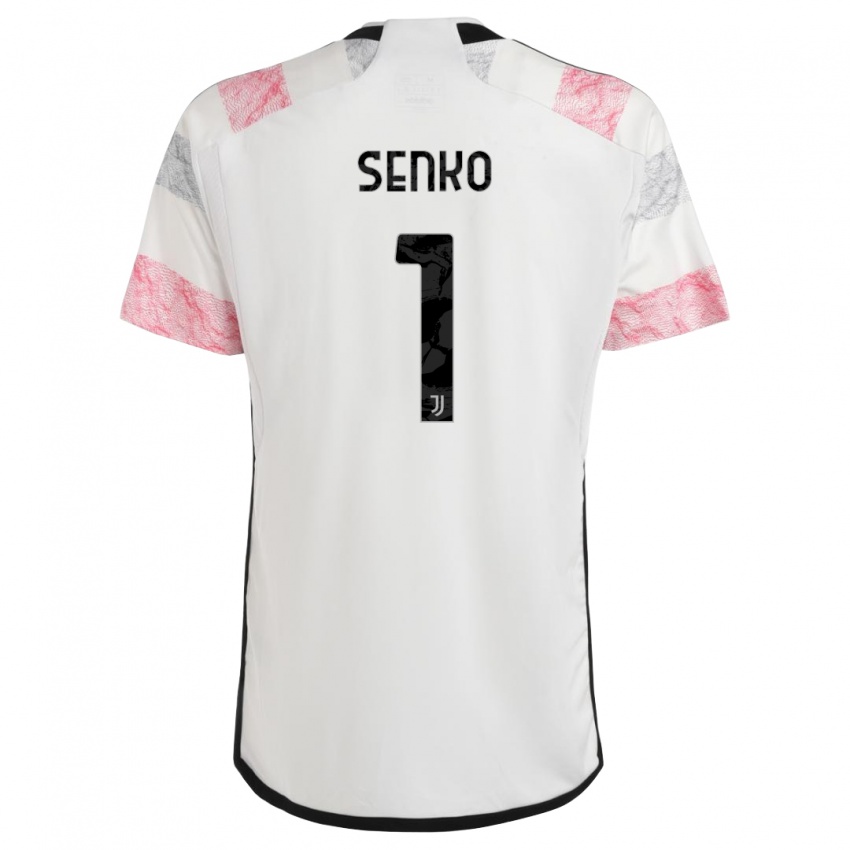Damen Zsombor Senko #1 Weiß Rosa Auswärtstrikot Trikot 2023/24 T-Shirt Österreich