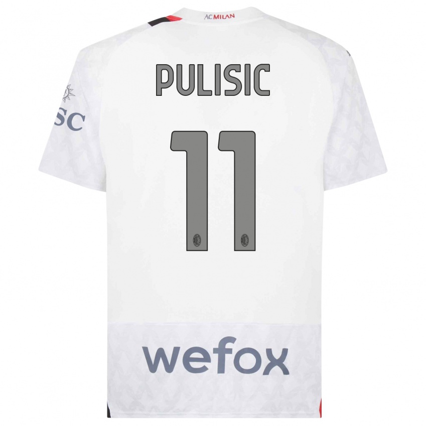 Damen Christian Pulisic #11 Weiß Auswärtstrikot Trikot 2023/24 T-Shirt Österreich