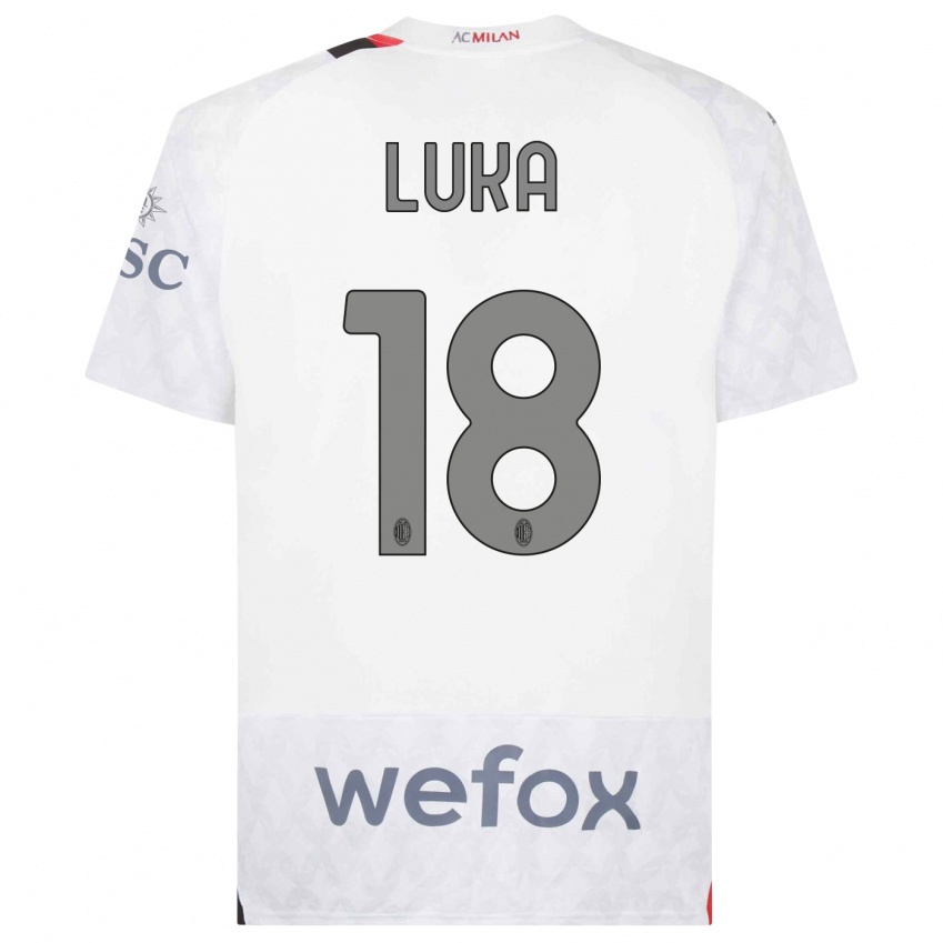 Damen Luka Romero #18 Weiß Auswärtstrikot Trikot 2023/24 T-Shirt Österreich