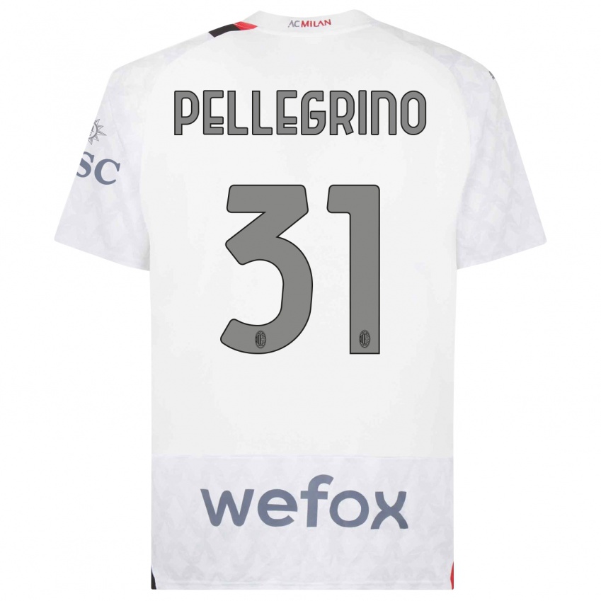 Damen Marco Pellegrino #31 Weiß Auswärtstrikot Trikot 2023/24 T-Shirt Österreich