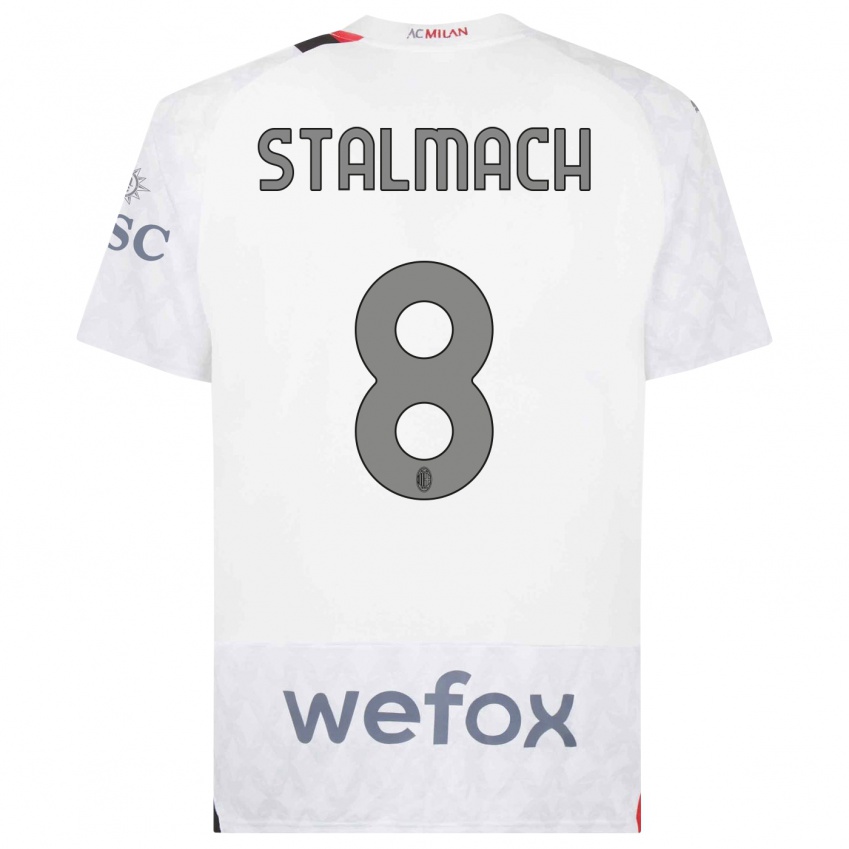 Damen Dariusz Stalmach #8 Weiß Auswärtstrikot Trikot 2023/24 T-Shirt Österreich