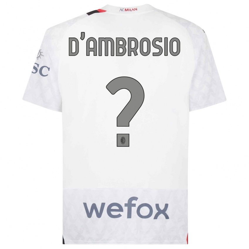 Damen Antonio D'ambrosio #0 Weiß Auswärtstrikot Trikot 2023/24 T-Shirt Österreich