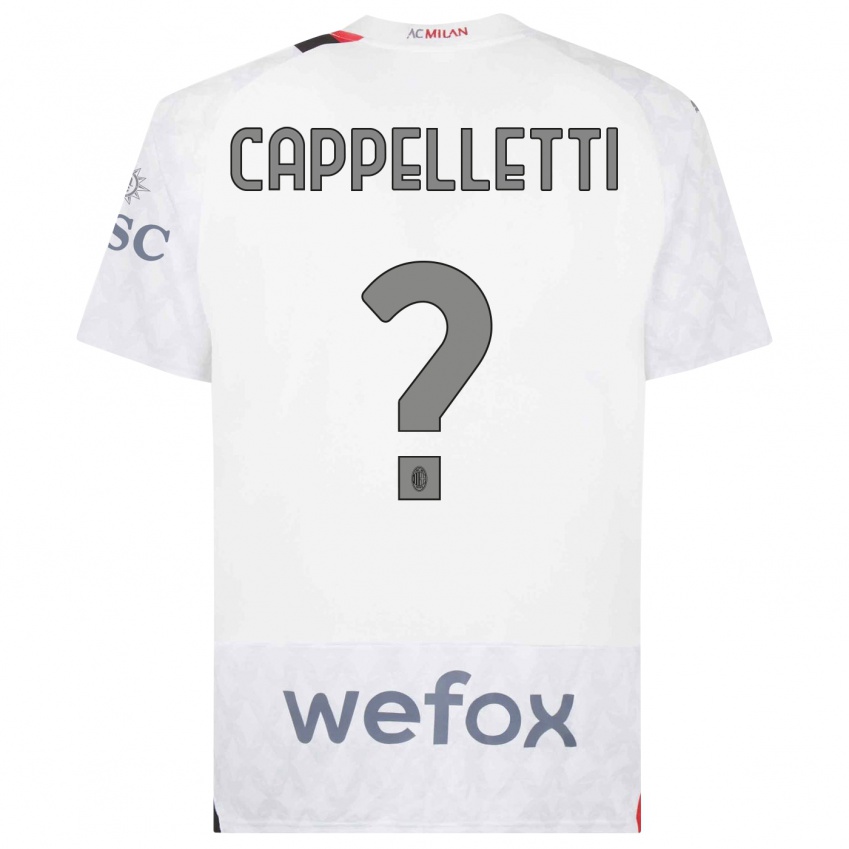 Damen Mattia Cappelletti #0 Weiß Auswärtstrikot Trikot 2023/24 T-Shirt Österreich