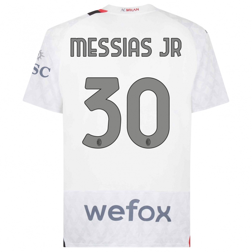 Damen Junior Messias #30 Weiß Auswärtstrikot Trikot 2023/24 T-Shirt Österreich