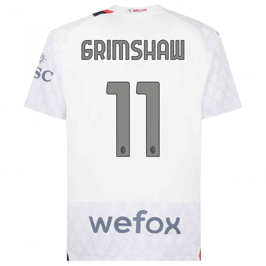 Damen Christy Grimshaw #11 Weiß Auswärtstrikot Trikot 2023/24 T-Shirt Österreich