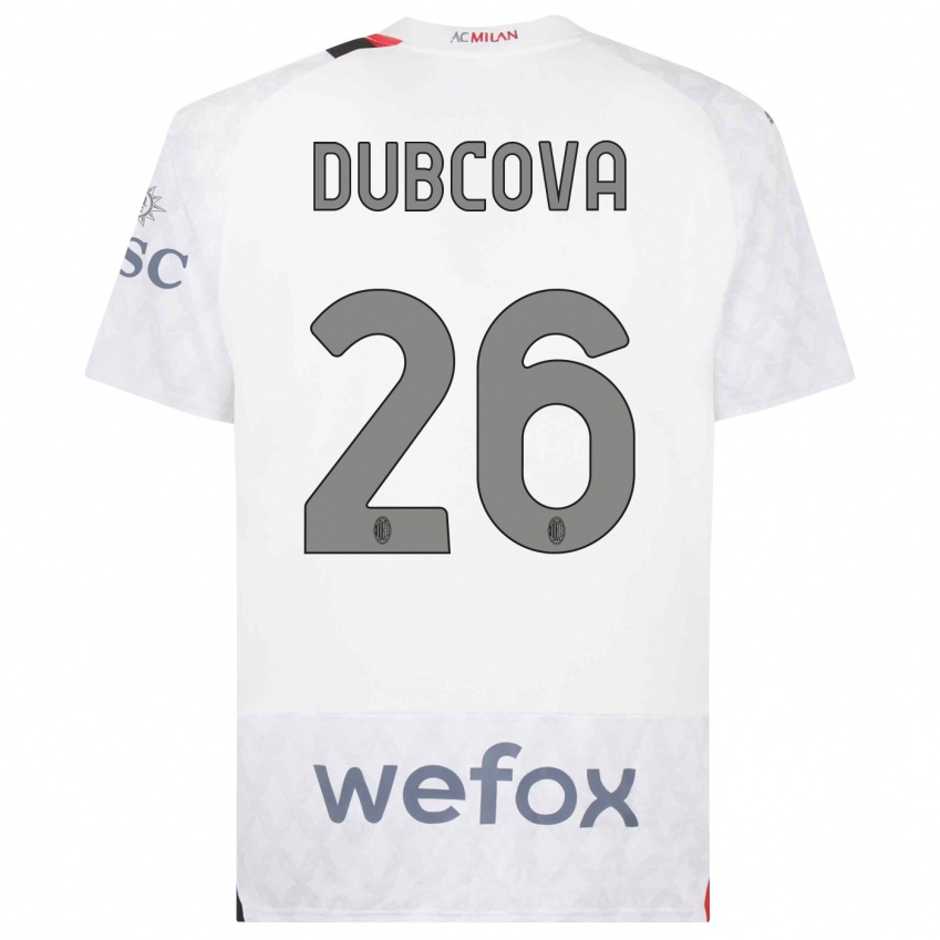 Damen Michaela Dubcova #26 Weiß Auswärtstrikot Trikot 2023/24 T-Shirt Österreich