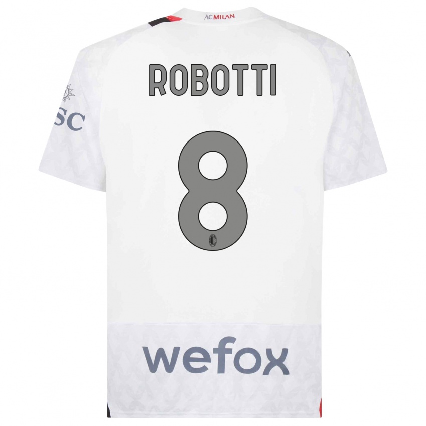 Damen Giovanni Robotti #8 Weiß Auswärtstrikot Trikot 2023/24 T-Shirt Österreich