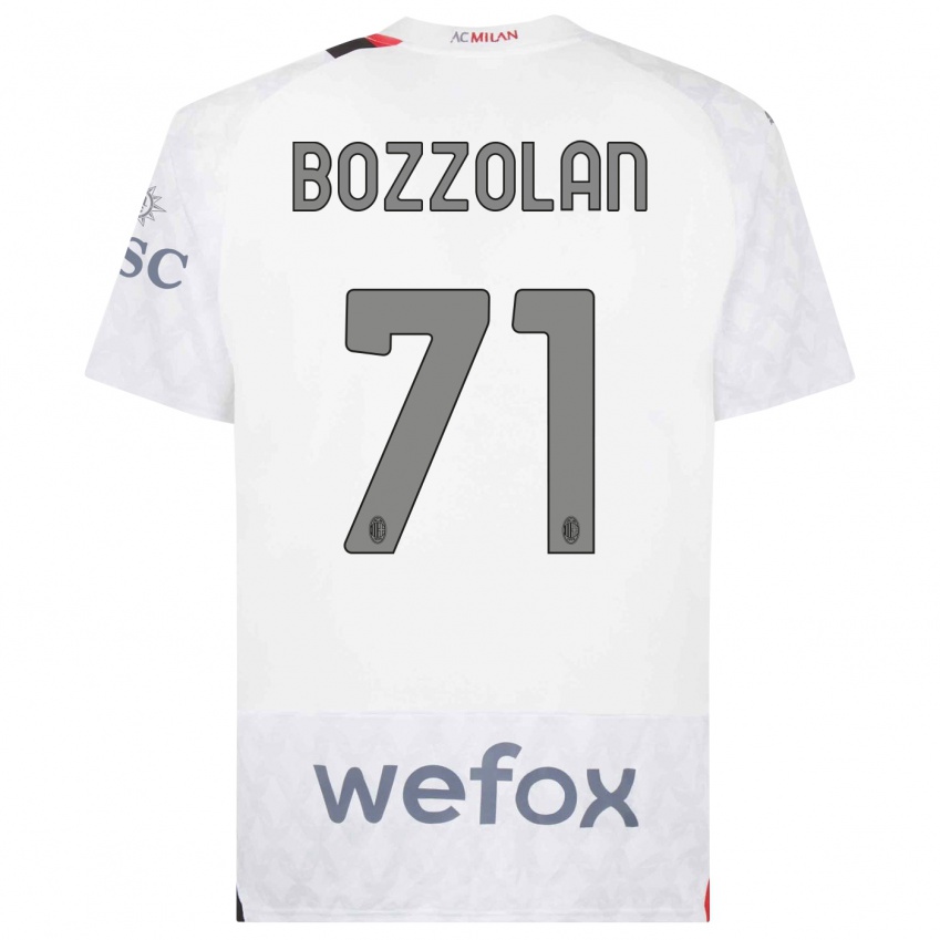 Damen Andrea Bozzolan #71 Weiß Auswärtstrikot Trikot 2023/24 T-Shirt Österreich