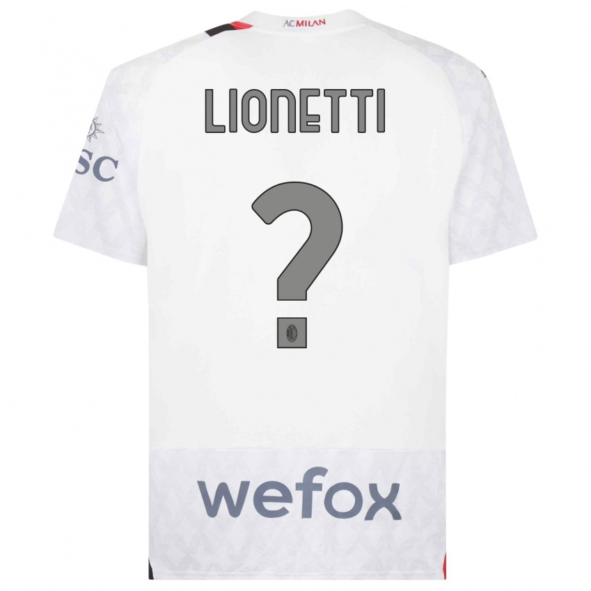 Damen Francesco Lionetti #0 Weiß Auswärtstrikot Trikot 2023/24 T-Shirt Österreich