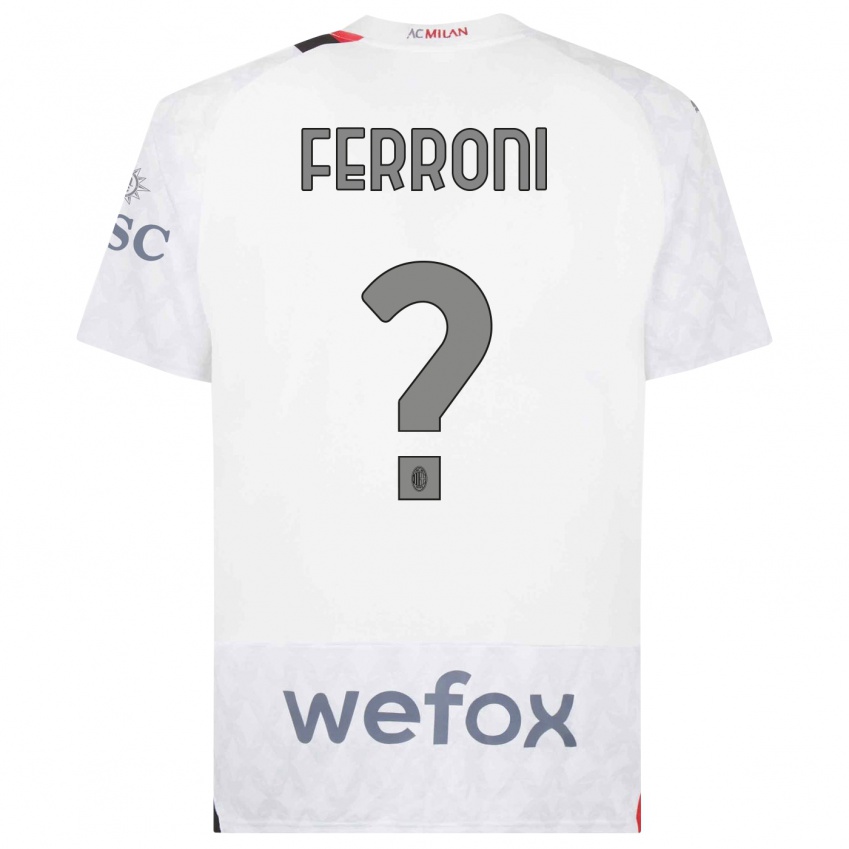 Damen Leonardo Ferroni #0 Weiß Auswärtstrikot Trikot 2023/24 T-Shirt Österreich