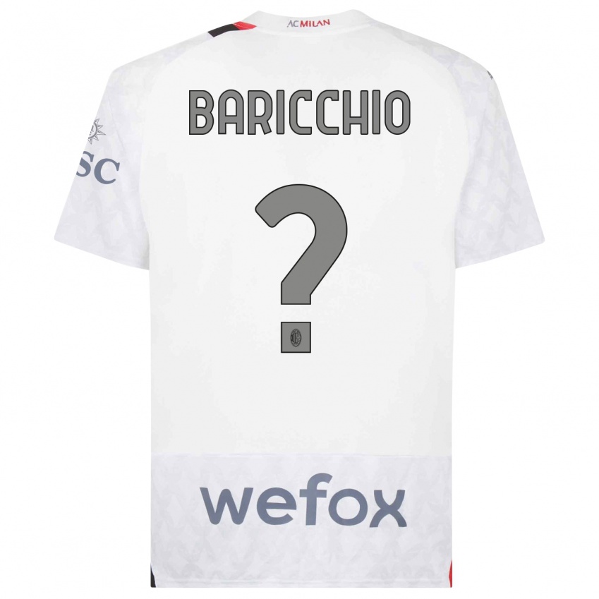 Damen Luca Baricchio #0 Weiß Auswärtstrikot Trikot 2023/24 T-Shirt Österreich