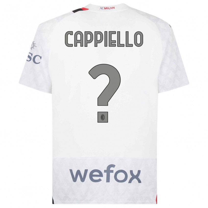 Damen Flavio Cappiello #0 Weiß Auswärtstrikot Trikot 2023/24 T-Shirt Österreich