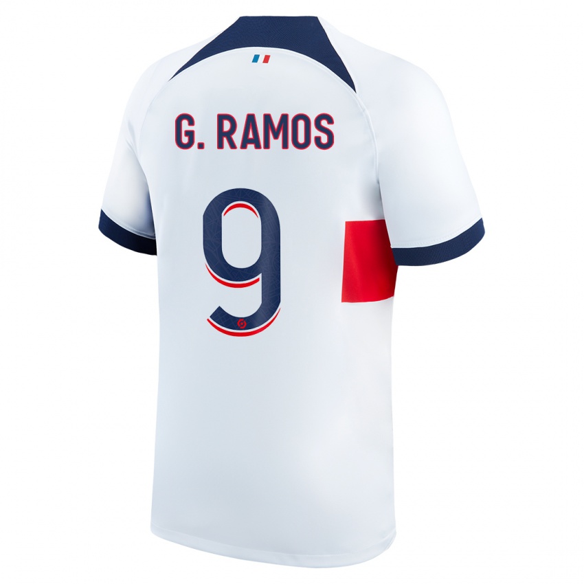 Damen Gonçalo Ramos #9 Weiß Auswärtstrikot Trikot 2023/24 T-Shirt Österreich