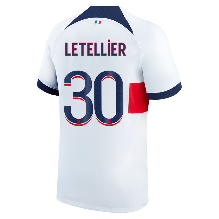 Damen Alexandre Letellier #30 Weiß Auswärtstrikot Trikot 2023/24 T-Shirt Österreich
