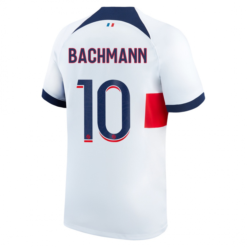 Damen Ramona Bachmann #10 Weiß Auswärtstrikot Trikot 2023/24 T-Shirt Österreich