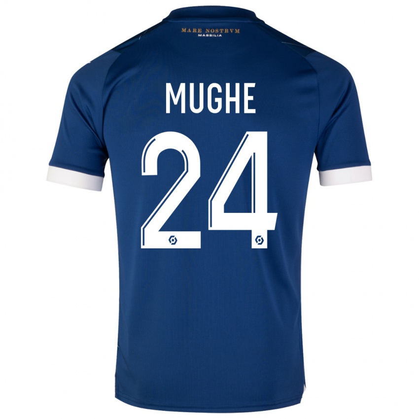 Damen François Mughe #24 Dunkelblau Auswärtstrikot Trikot 2023/24 T-Shirt Österreich