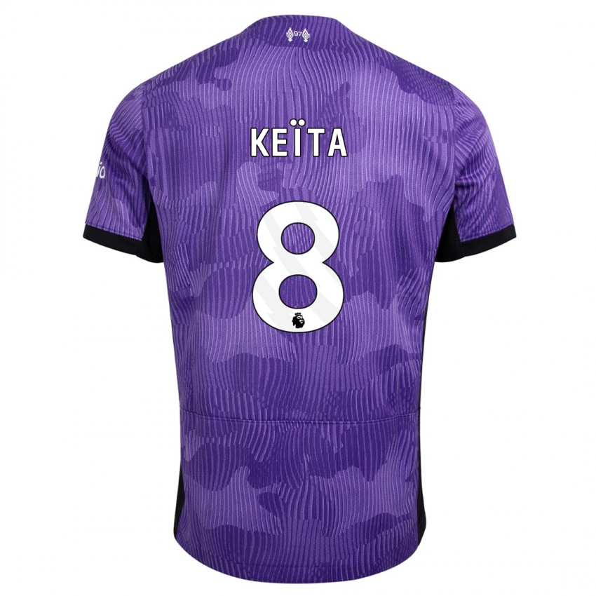 Damen Naby Keïta #8 Lila Ausweichtrikot Trikot 2023/24 T-Shirt Österreich