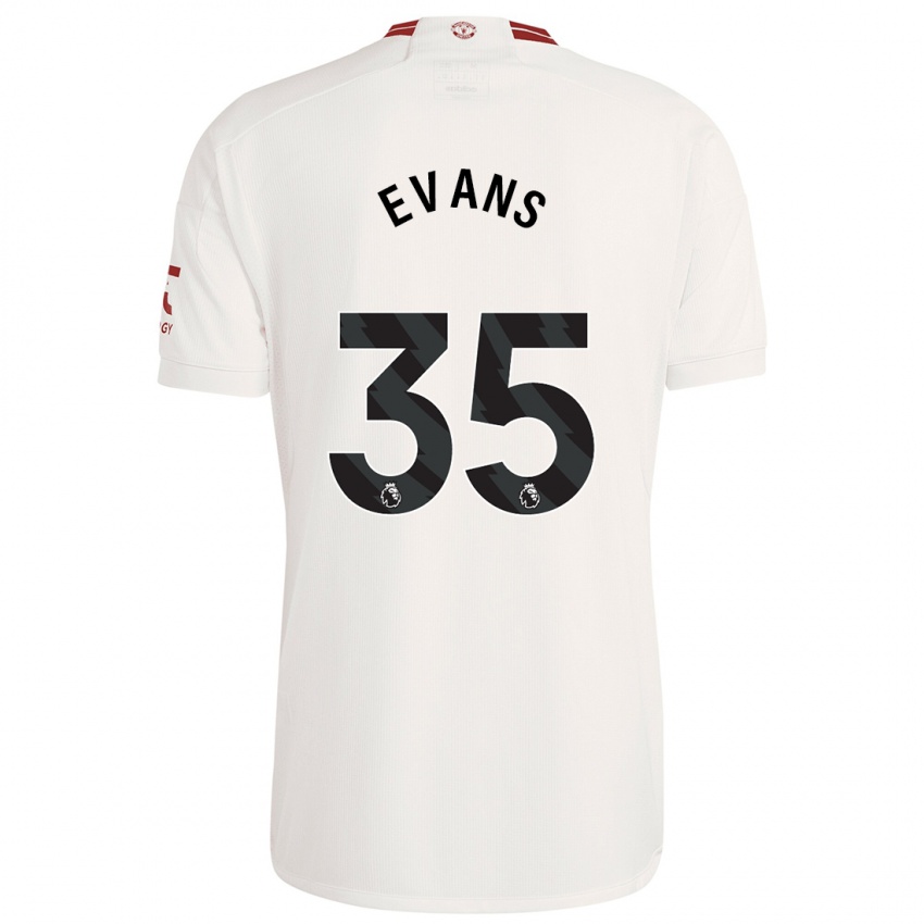 Damen Jonny Evans #35 Weiß Ausweichtrikot Trikot 2023/24 T-Shirt Österreich
