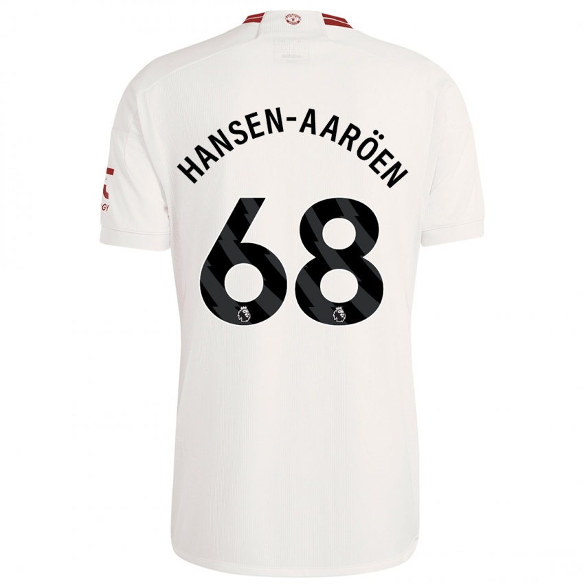 Damen Isak Hansen-Aaröen #68 Weiß Ausweichtrikot Trikot 2023/24 T-Shirt Österreich