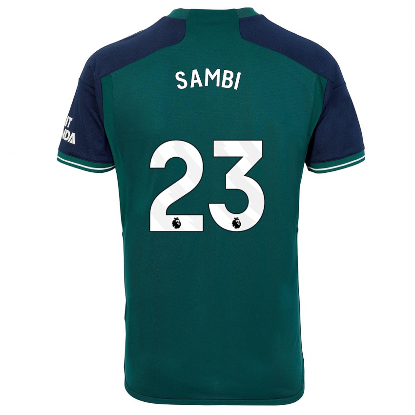 Damen Albert Sambi Lokonga #23 Grün Ausweichtrikot Trikot 2023/24 T-Shirt Österreich