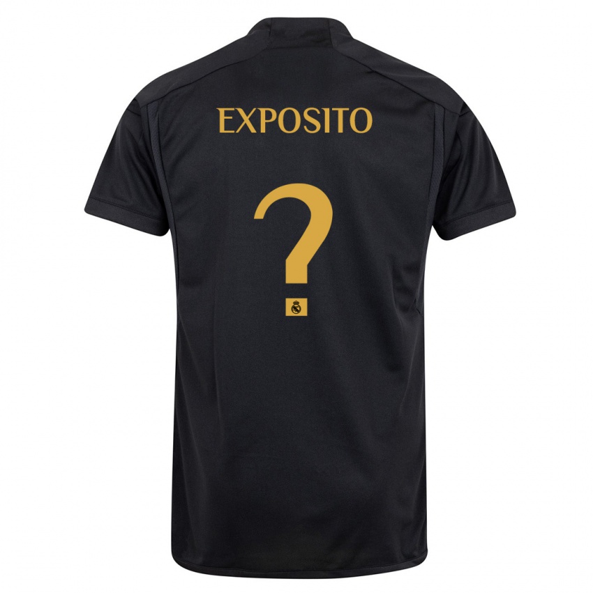 Damen Samu Exposito #0 Schwarz Ausweichtrikot Trikot 2023/24 T-Shirt Österreich