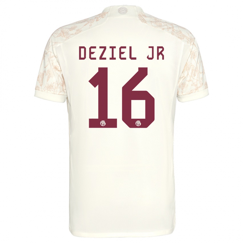 Damen Robert Deziel Jr #16 Cremefarben Ausweichtrikot Trikot 2023/24 T-Shirt Österreich