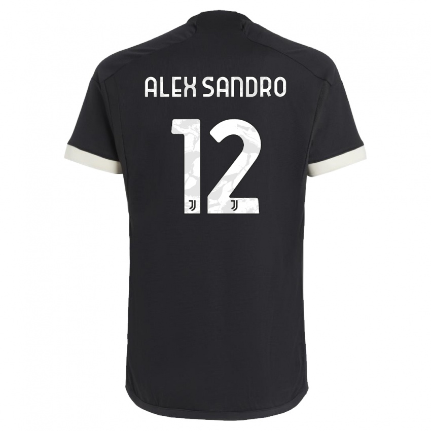 Damen Alex Sandro #12 Schwarz Ausweichtrikot Trikot 2023/24 T-Shirt Österreich