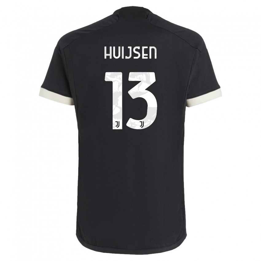 Damen Dean Huijsen #13 Schwarz Ausweichtrikot Trikot 2023/24 T-Shirt Österreich