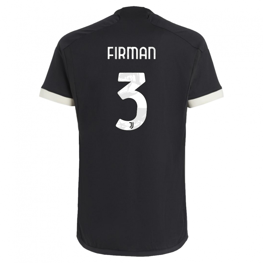 Damen Andriy Firman #3 Schwarz Ausweichtrikot Trikot 2023/24 T-Shirt Österreich