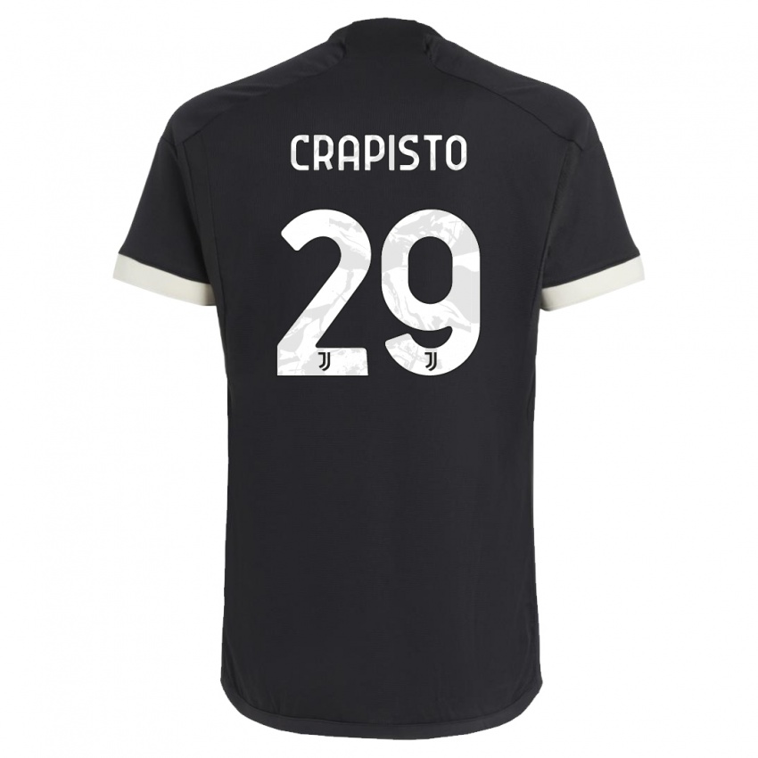 Damen Francesco Crapisto #29 Schwarz Ausweichtrikot Trikot 2023/24 T-Shirt Österreich