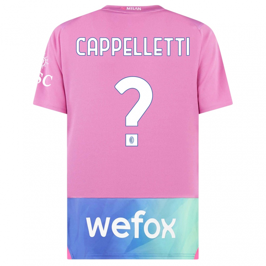 Damen Mattia Cappelletti #0 Pink Lila Ausweichtrikot Trikot 2023/24 T-Shirt Österreich