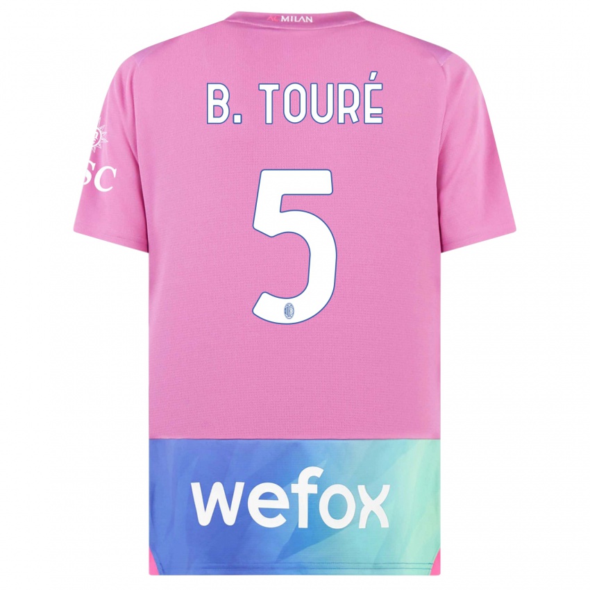 Damen Fode Ballo-Toure #5 Pink Lila Ausweichtrikot Trikot 2023/24 T-Shirt Österreich