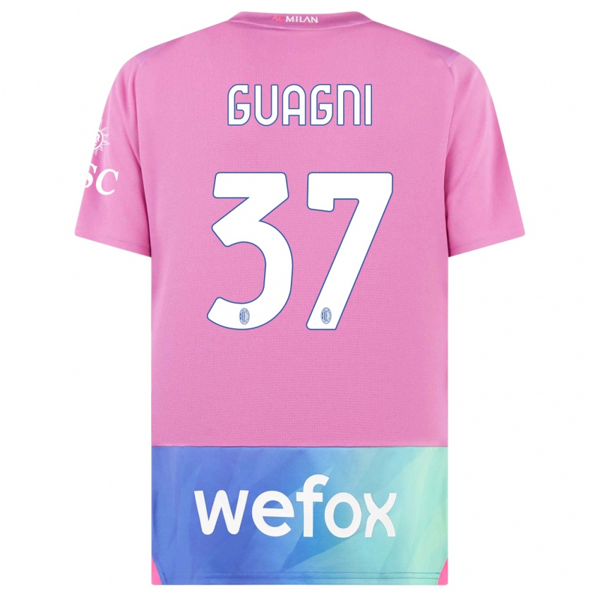 Damen Alia Guagni #37 Pink Lila Ausweichtrikot Trikot 2023/24 T-Shirt Österreich