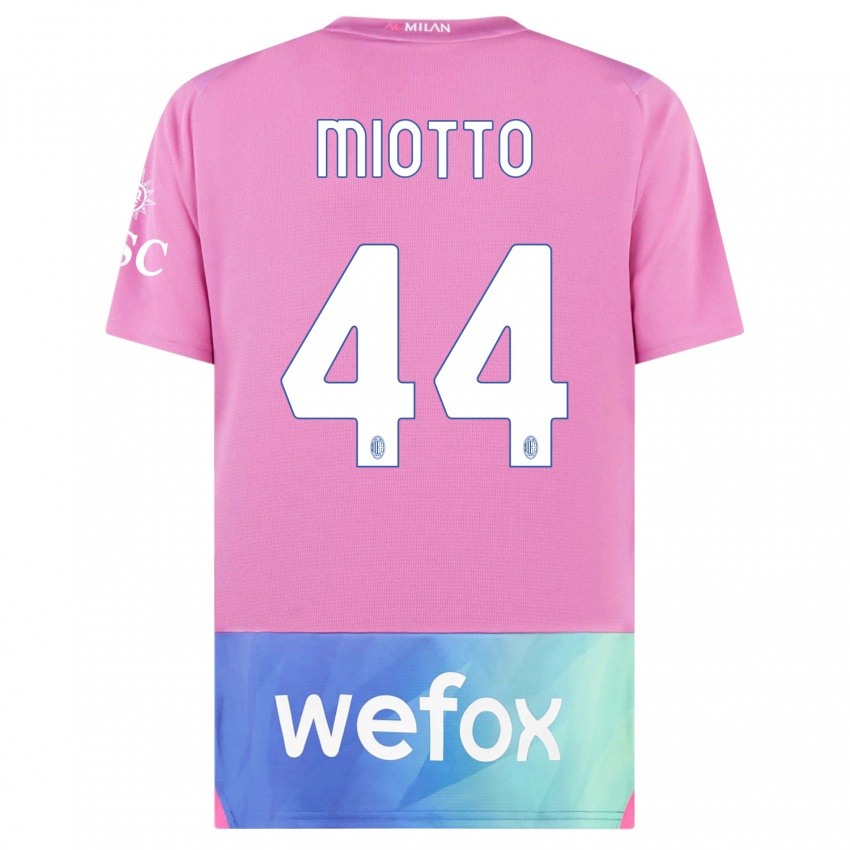 Damen Giorgia Miotto #44 Pink Lila Ausweichtrikot Trikot 2023/24 T-Shirt Österreich