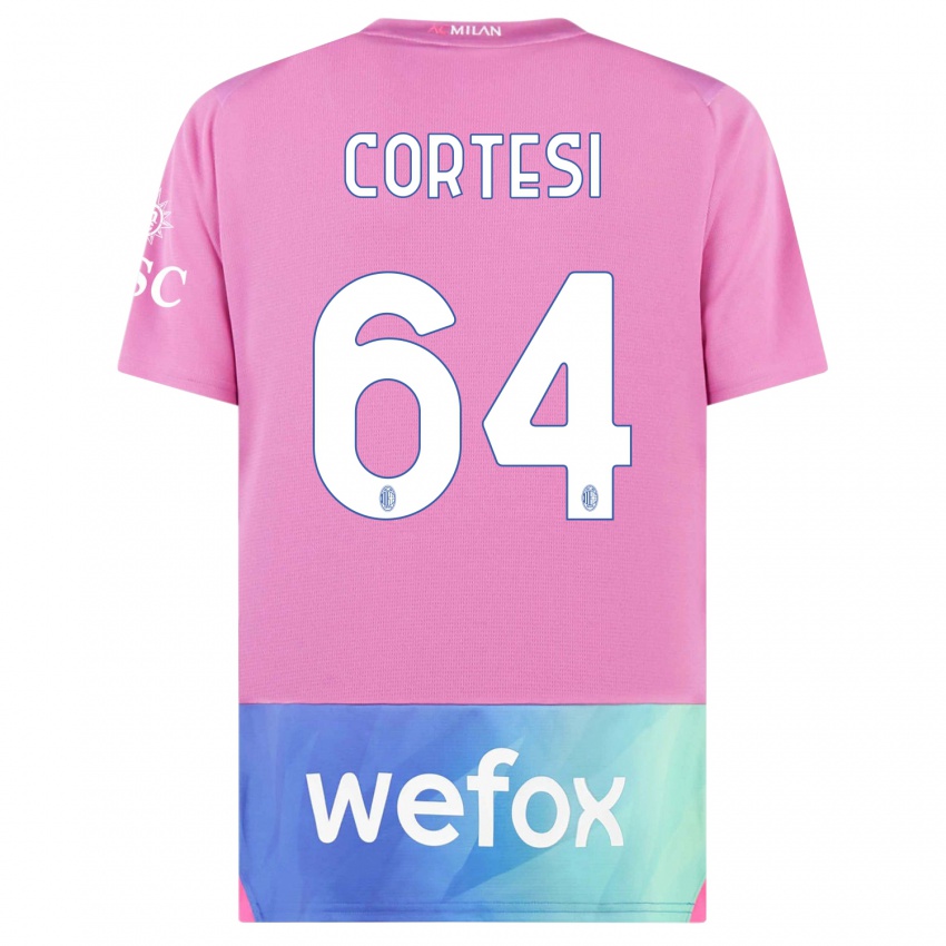 Damen Selena Cortesi #64 Pink Lila Ausweichtrikot Trikot 2023/24 T-Shirt Österreich