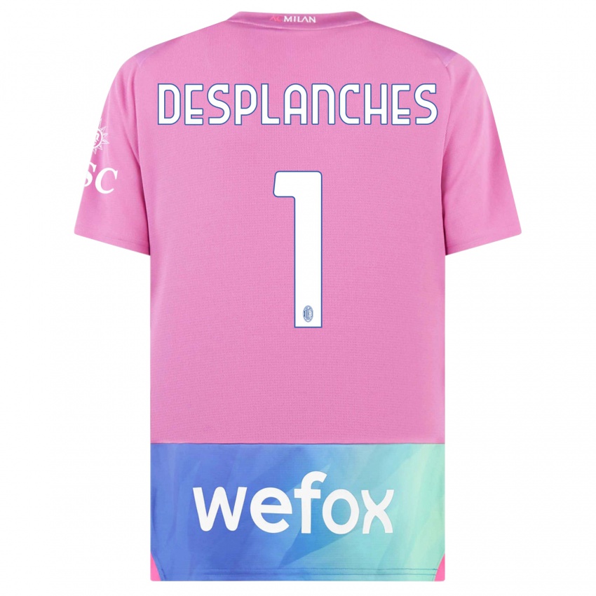 Damen Sebastiano Desplanches #1 Pink Lila Ausweichtrikot Trikot 2023/24 T-Shirt Österreich