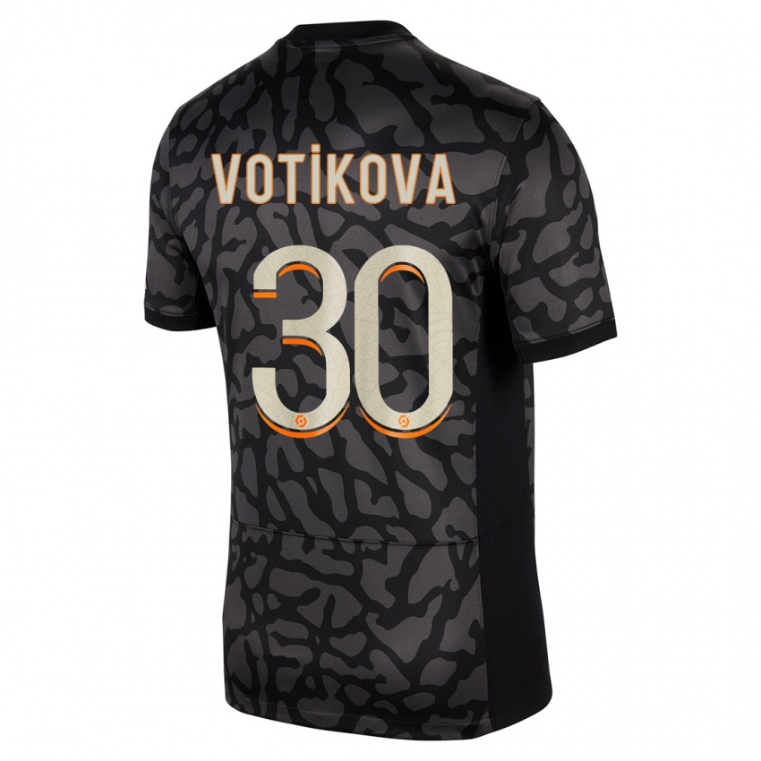 Damen Barbora Votikova #30 Schwarz Ausweichtrikot Trikot 2023/24 T-Shirt Österreich