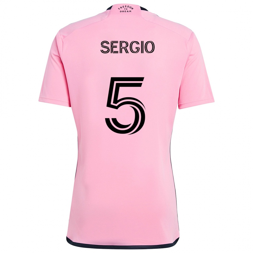 Kinder Sergio Busquets #5 Rosa Heimtrikot Trikot 2024/25 T-Shirt Österreich