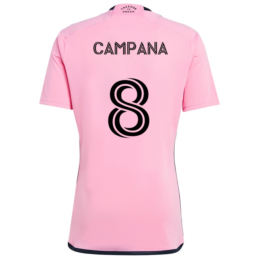 Kinder Leonardo Campana #8 Rosa Heimtrikot Trikot 2024/25 T-Shirt Österreich