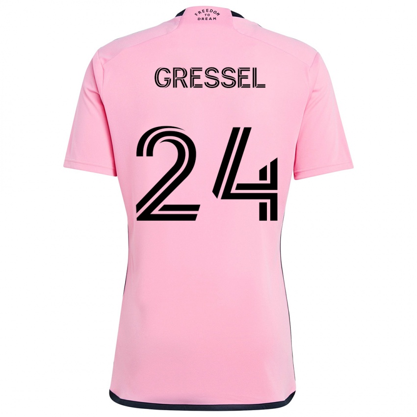 Kinder Julian Gressel #24 Rosa Heimtrikot Trikot 2024/25 T-Shirt Österreich