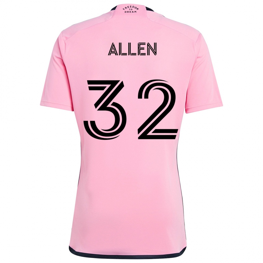 Kinder Noah Allen #32 Rosa Heimtrikot Trikot 2024/25 T-Shirt Österreich