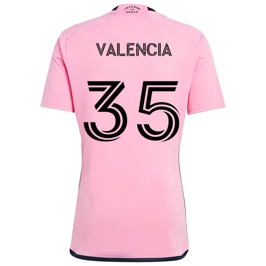 Kinder Felipe Valencia #35 Rosa Heimtrikot Trikot 2024/25 T-Shirt Österreich