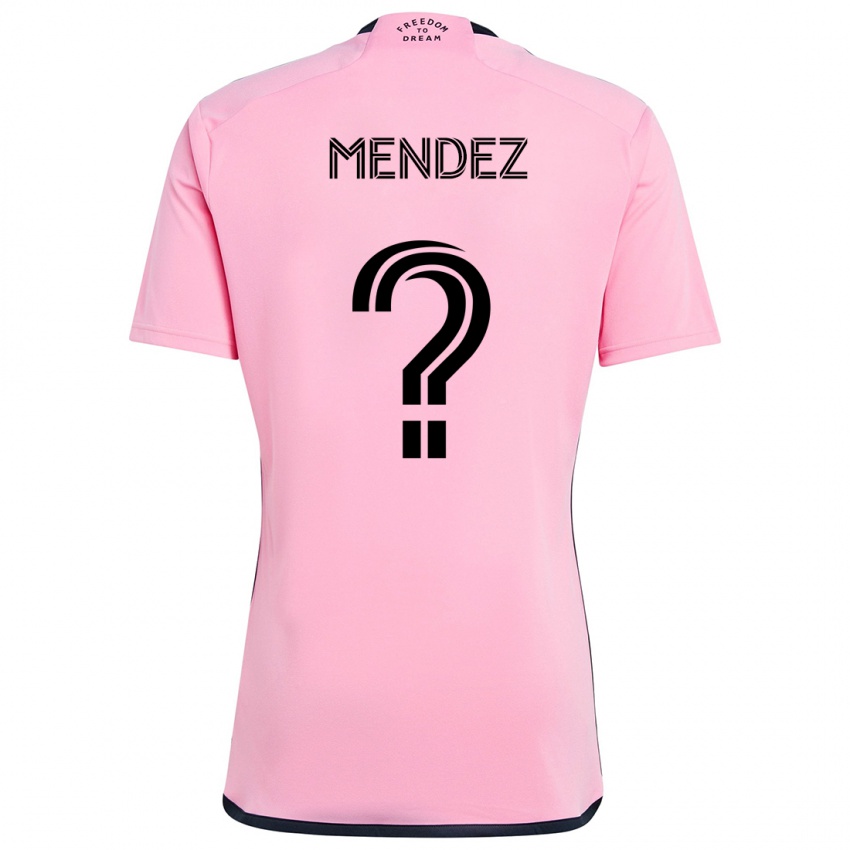 Kinder Dylan Mendez #0 Rosa Heimtrikot Trikot 2024/25 T-Shirt Österreich