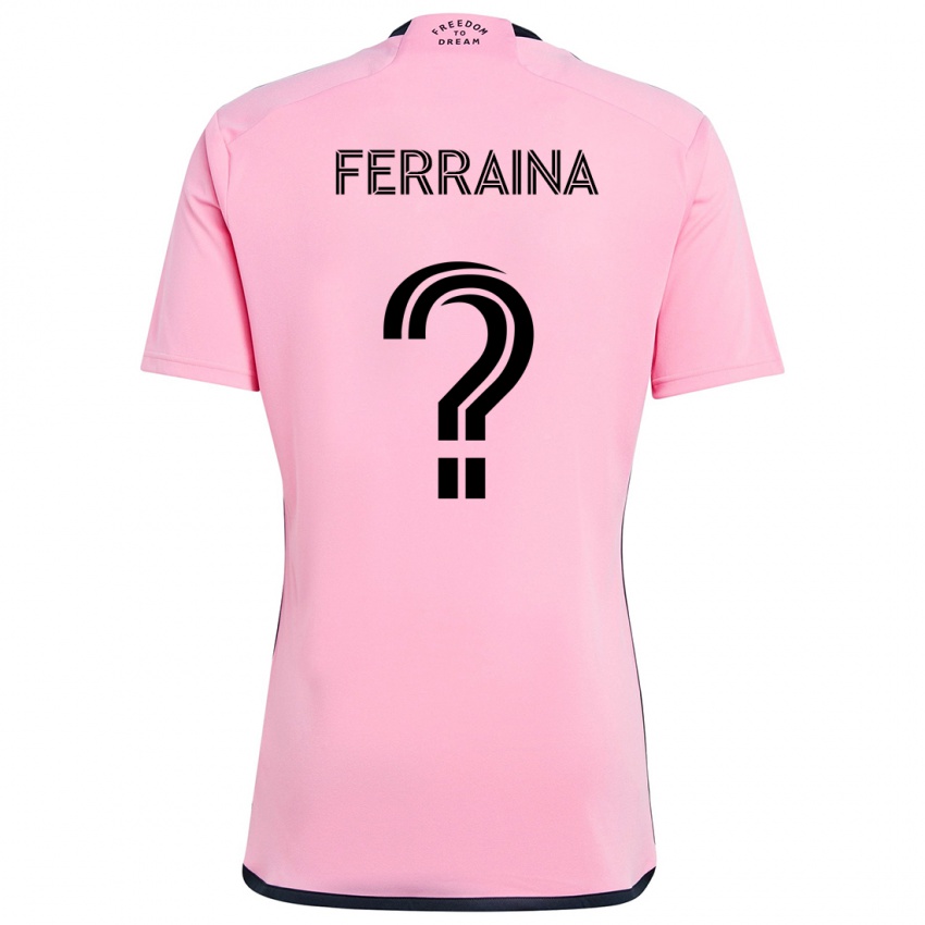 Kinder Giovanni Ferraina #0 Rosa Heimtrikot Trikot 2024/25 T-Shirt Österreich