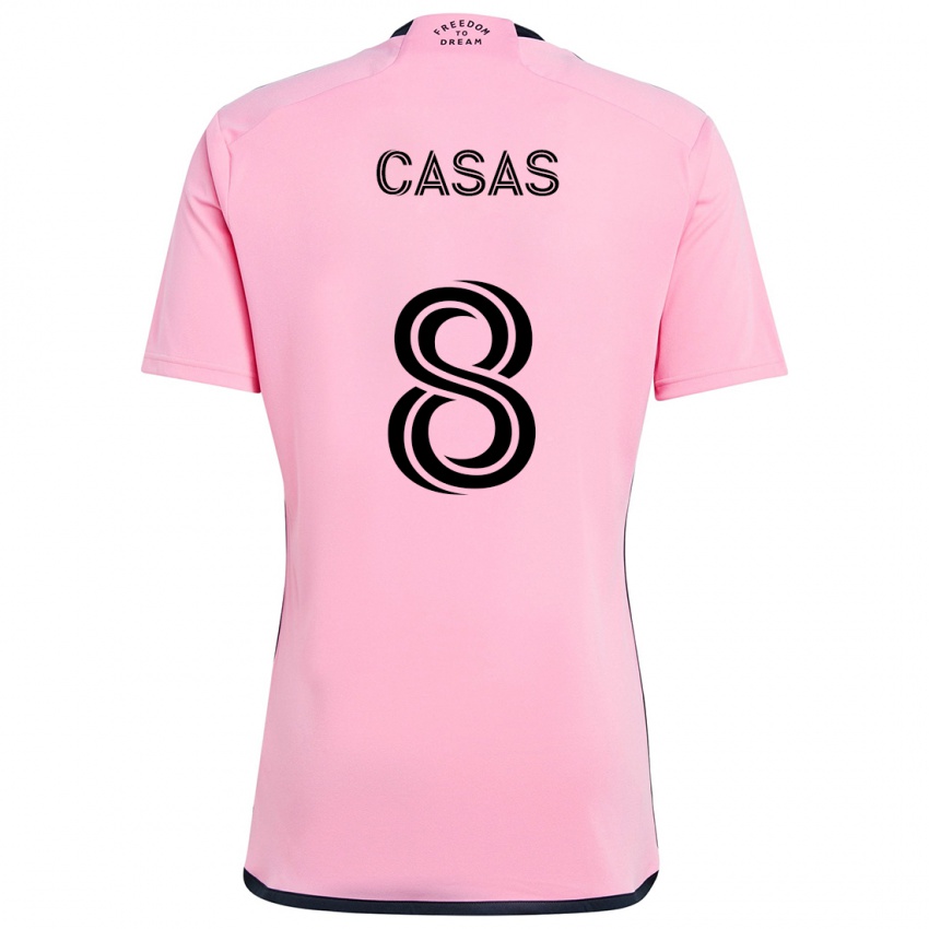 Kinder Pep Casas #8 Rosa Heimtrikot Trikot 2024/25 T-Shirt Österreich