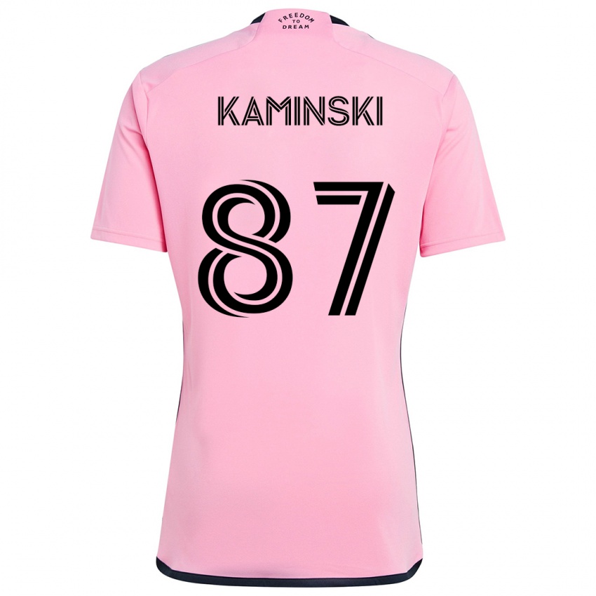 Kinder Brett Kaminski #87 Rosa Heimtrikot Trikot 2024/25 T-Shirt Österreich