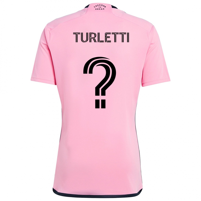 Kinder Mateo Turletti #0 Rosa Heimtrikot Trikot 2024/25 T-Shirt Österreich