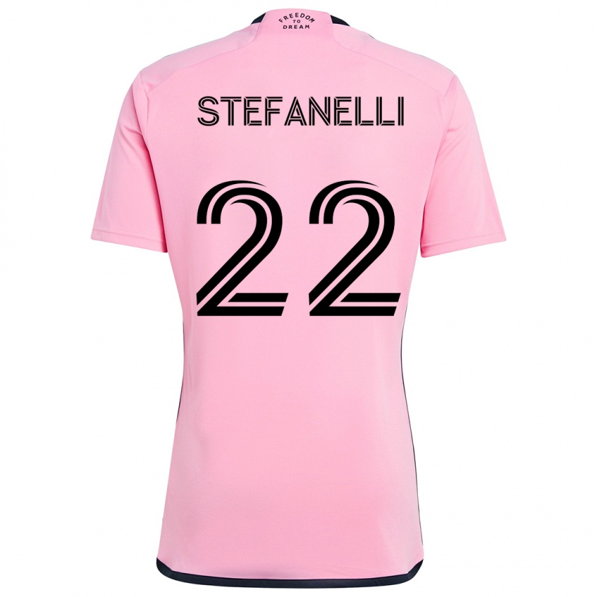 Kinder Nicolás Stefanelli #22 Rosa Heimtrikot Trikot 2024/25 T-Shirt Österreich